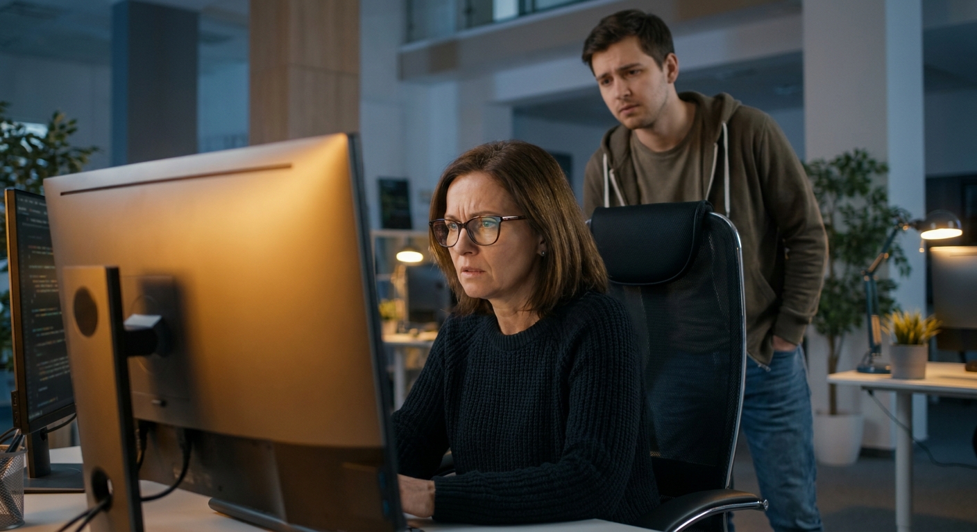 Developer using AI coding assistant — story point estimation broken by AI-assisted development